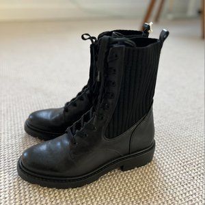 Women's Sam Edelman Lydell Lace-Up Lug Sole Combat Boots- size 8M- new with tags